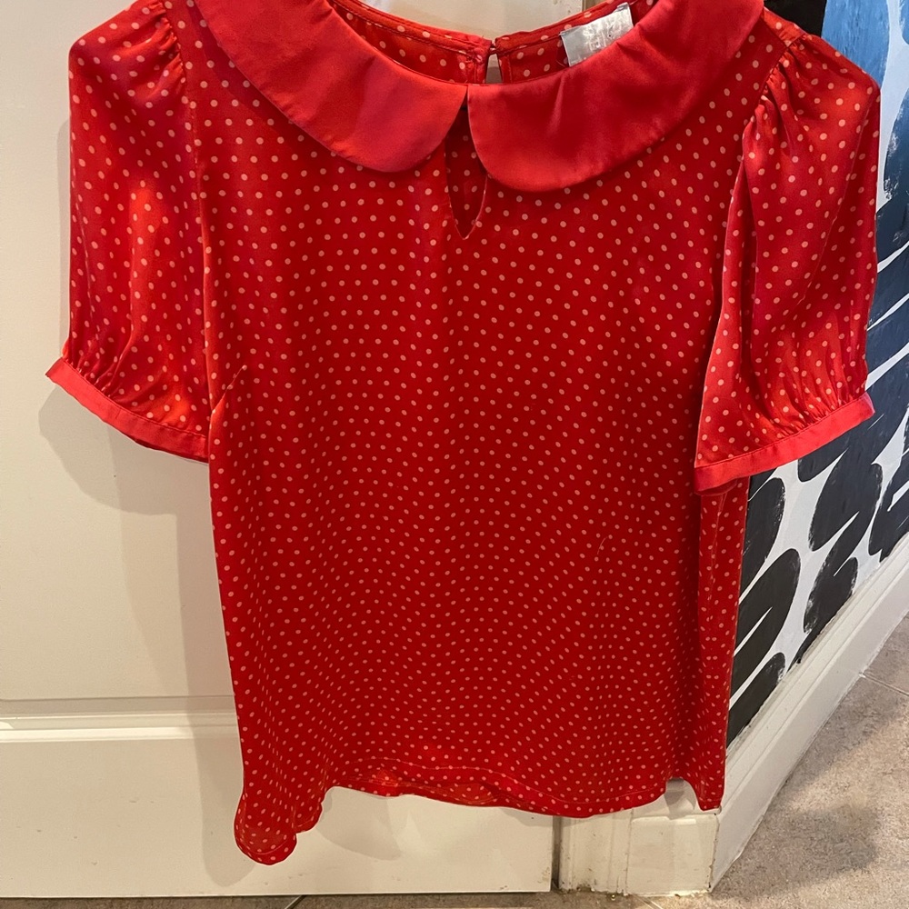 ‘Hi There’ Anthropologie blouse size 8